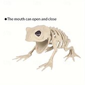 cheap Novelty &amp; Gag Toys-Spooky Skeleton Frog - Perfect For Halloween Decor &amp; Party Props, Durable Plastic, No Power Needed