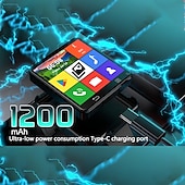 abordables Montres connectées-696 S998 Montre intelligente 2.64 pouce 4G LTE Cellular Montre intelligente téléphone Bluetooth Podomètre Fonction réveille Compatible avec Android iOS Hommes GPS Mode Mains-Libres Caméra IP 67