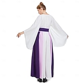 levne Šaty-Retro Středověké Renesanční Šaty Šaty inspirované Regency Ren Faire Elf Viking Elfí Dámské Keltské Pirát Fantazie předvečer Všech svatých Karneval Plesová maškaráda Párty LARP Ren Faire Dospělé Šaty