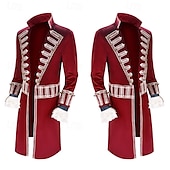 cheap Men&#039;s Costumes-Captain Hook Coat Rococo Medieval Movie Cosplay for Men&#039;s Adults&#039; Masquerade Party