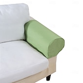 baratos Cobertura de Sofa-Capa de Braço de Cadeira de Banqueta Cor Sólida Colcha de Poliéster