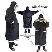 cheap Wearable Blanket-Blanket Hoodie Super Warm Soft Sherpa Fleece Hooded Blanket Comfy Wearable Snuggle Blanket Sweatshirt with Giant Pockets One Size fits all Men Women Teenagers