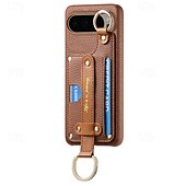 お買い得  その他のスマホケース-電話 ケース 用途 ピクセル9プロXL Pixel 8 Pro Pixel 8 ピクセル9 Pixel 7 Pixel 7 Pro Pixel 6 Pixel 6 Pro バックカバー スタンド付き リストストラップ付き カード挿入口 レトロ風 TPU PUレザー