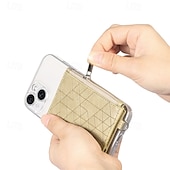 cheap Universal Phone Bags-Cell Phone Card Holder Pocket With Magsafe For iPhone 16 15 14 13 12 Pro Max Ring Holder Magnetic Drop Protection
