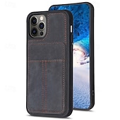 Χαμηλού Κόστους iPhone Θήκες-τηλέφωνο tok Για iPhone 15 Pro Max Plus iPhone 14 13 12 11 Pro Max X XR XS 8 7 Plus Θήκη κάρτας πορτοφολιού με βάση στήριξης Υποδοχή κάρτας Ρετρό TPU PU δέρμα