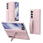 levne Pouzdra pro Samsung-Pouzdro na telefon pro Samsung Galaxy Z Fold 6 Z Fold 5 Z Fold 4 Z Fold 3 Zadní kryt s držákem s ochranou obrazovky plně ochranné retro Armor PC silikonové