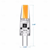 ieftine Lumini LED Bi-pin-10 buc led g4 bi-pin becuri 2w lumină de înaltă eficiență, fără pâlpâire pentru candelabru de cristal, pandantiv, bucătărie, studiu, toaletă