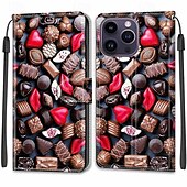 Χαμηλού Κόστους iPhone Θήκες-τηλέφωνο tok Για iPhone 14 13 12 Pro Max Plus iPhone 14 Pro Max iPhone 13 12 Pro Max iPhone 12 Pro Max Πίσω Κάλυμμα με βάση στήριξης με λουράκι καρπού Υποδοχή κάρτας Ρετρό TPU PU δέρμα