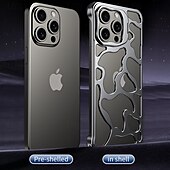 cheap iPhone Cases-Phone Case For iPhone 16 iPhone 16 Pro iPhone 16 Pro Max iPhone 15 iPhone 15 Pro Max iPhone 14 Pro Max iPhone 13 Pro Max Back Cover with Stand Holder Shockproof Retro Aluminum Alloy