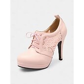 cheap Platform Heels-Women&#039;s Black Lace Platform Heels – Gothic Vintage Lace-Up High Heel Shoes with Stiletto, Ideal for Parties and Formal Occasions