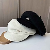 levne Party klobouky-Klobouky Polyester Kbelík 30. léta Se širší krempou Valentýn Ležérní Dovolená Čajový dýchánek Dámský den Elegantní Jednoduchý retro S Čistá Barva Barevně dělené Přílba Pokrývky Hlavy