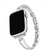 olcso Apple óraszíjak-Solo Loop Kompatibilis valamivel Apple Watch óraszíj 38mm 40mm 41mm 42mm 44mm 45mm 49mm Női Fém kapocs ötvözet Csere óraszíj mert iwatch Ultra 2 Series 9 8 7 SE 6 5 4 3 2 1