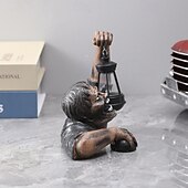 halpa Halloweenin ripustettavat ja pöytätason koristeet-halloween zombie lyhty hartsi käsityö ornamentti ulkona puutarha koristeet kauhu zombie statue