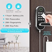 preiswerte Türschlösser-F150 Edelstahl Fingerabdrucksperre Smart Home-Sicherheit System Fingerabdruck entriegeln / Passwort freischalten / Schlüssel freischalten Haushalt / Zuhause / Zuhause / Büro Sicherheitstür