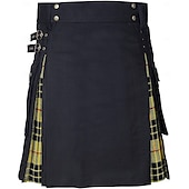 levne Spodní části-Retro Punk a gotika Skotské užitkové kilty Ren Faire Pánské Keltské Plesová maškaráda Večírek Dospělé Sukně