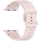 olcso Apple óraszíjak-Sportszíj Kompatibilis valamivel Apple Watch óraszíj 38mm 40mm 41mm 42mm 44mm 45mm 49mm Elasztikus Állítható Szilikon Csere óraszíj mert iwatch Ultra 2 Series 9 8 7 SE 6 5 4 3 2 1