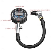 voordelige Opblaasbare pomp-auto motorfiets busje 0-200psi digitale lcd band bandenpomp drukmeter tester drukmeter digitale bandenspanningsmeter 200 psi met adapterkit compatibel met auto fiets motorfiets
