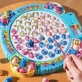 ieftine Gags și jucării practice de glumă-jucării de pescuit, cârlig spin electric cu muzică, modele de mărime opționale, albastru și roz, jucării și cadouri pentru copii, autocolante drăguțe, cadouri practice pentru ziua de naștere și de