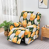 cheap Recliner Chair Cover-Stretch Floral Recliner Covers Non-slip Massage Lazy Boy Sofa Cover All-inclusive Single Seat Couch Cover Armchair Covers