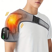 cheap Body Massager-1pc Heated Shoulder Massager Soothing Heat Therapy with Deep-Kneading Massage for Men and Women Ergonomic Shoulder Strap Design