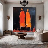 abordables Peintures portraits-portrait de texture peinture à l&#039;huile portrait de femme peint à la main peinture sur toile amoureux faits à la main femmes peinture à l&#039;huile art mural fait à la main idées de décoration moderne