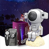 abordables Lumières intelligentes-Nouveau mini astronaute ciel lumière colorée projection lumière plein ciel étoile atmosphère veilleuse usb alimentation
