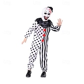 levne Klasický horor-Art the Klaun předvečer Všech svatých Cosplay kostým Maškarní Hrozivější cosplay Dospělé Pánské Dámské předvečer Všech svatých Karneval Plesová maškaráda Výkon Párty předvečer Všech svatých