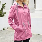 baratos Fleece &amp; Casacos 3 em 1-Mulheres Jaqueta Softshell Jaqueta de Trilha Ao ar livre A Prova de Vento Impermeável Jaqueta leve Jaqueta corta-vento Viajar Preto Amarelo Rosa claro Vermelho Azul Marinho