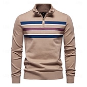 economico maglione pullover da uomo-uomo dolcevita in cotone con collo alto, maglioni lavorati a maglia, casual, business, a coste, per uomo