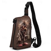 cheap Men&#039;s Bags-Funny Cartoon Rooster Sling Bag with Adjustable Strap – Casual Lightweight Crossbody Bag for Everyday Use