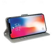 economico Cover per iPhone-telefono Custodia Per iPhone 15 Pro Max Plus Copertura Posteriore con Supporto Con Cinturino da Polso Slot per Carte Retrò TPU Pelle PU