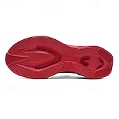 baratos Ténis para Homem-tênis de corrida flyknit respirável vermelho masculino com sola acolchoada leve – ideal para treinos e uso diário