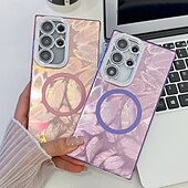 お買い得  サムスン用ケース-電話 ケース 用途 S24 Ultra S24 Plus S24 FE S23 Ultra A55 A35 A25 A15 5G A54 S25ウルトラ バックカバー 磁石バックル ワイヤレス充電をサポート 耐衝撃 レトロ風 仕上げ