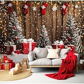 cheap Christmas Tapestry Hanging-Christmas Decorations Hanging Tapestry Xmas Background Wall Art Large Tapestry Mural Decor Photograph Backdrop Blanket Curtain Home Bedroom Living Room Decoration