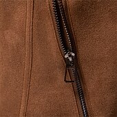 economico Giacche in Suede Sintetico-Per uomo Giacca sportiva Giacca in pelle scamosciata marrone Casual / quotidiano Sexy Autunno inverno Tinta unita / tinta unita Informale Bavero Standard Nero Giallo Verde Grigio Giacca