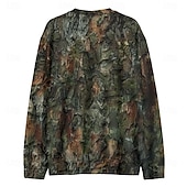 cheap Men's 3D Sweatshirts-Men's Graphic Camo / Camouflage Sweatshirts Golf Pullover Sweatshirt Long Sleeve Sweatshirt Hooded Vacation Cool Daily Print Vacation Sports Outdoor Going out Printing Winter Spring &amp;  Fall