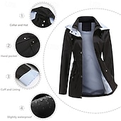 abordables Polaires &amp; Vestes 3 en 1-Femmes Veste de randonnée Hiver Automne Extérieur Coupe-vent Fermeture Éclair Frontale Hydrofuge Veste légère Fermeture éclair intégrale Camping / Randonnée / Spéléologie Noir Jaune Rouge Bordeaux