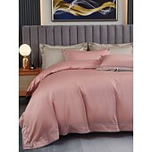 economico Collezione d&#039;elite-Set copripiumino da 4 pezzi, 100% cotone biologico, tessuto morbido e traspirante, include copripiumino e federe per un sonno confortevole.