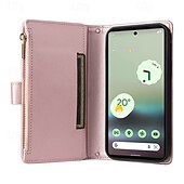 ieftine Alte Carcase-telefon Maska Pentru Pixel 9 Pro Pixel 9 Pro XL Pixel 8 Pro Pixel 8 Pixel 9 Pixel 7 Pixel 7 Pro Capac Spate rezista Fermoar Acceptă încărcarea fără fir Retro TPU PU piele