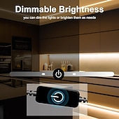 economico Strisce luminose a spina-zdm nuova dimmerazione continua 16,4 piedi 5 m striscia luminosa a led cob cri 80 60w corda luminosa a led luce flessibile adatta per illuminazione di fascia alta dc12v dc24v