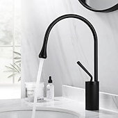 cheap Bathroom Sink Faucets-Bathroom Sink Faucet - Waterfall Electroplated Centerset Single Handle One HoleBath Taps