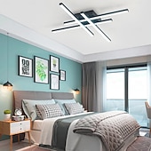 cheap Dimmable Ceiling Lights-Modern Semi Flush Mount Ceiling Light Acrylic 4 Light LED Ceiling Lamp Nordic Sputnik Light Fixture for Living Room Dining Room Bedroom 110-240V