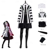 levne Klasický horor-Beetlejuice Zombie Lydia Deetzová Kostým Dětské Dospělé Dámské Dívčí Horor Výkon Párty předvečer Všech svatých Karneval Jednoduchý karnevalový kostým