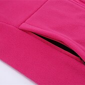 halpa Softshell-, fleece- ja vaellustakit-Naisten Fleecetakki Talvi ulko- Pidä lämpimänä Fleece-vuori Fleecetakit Kokovetoketju Kiipeily Telttailu / Retkely / Luolailu Matkailu Vaalea khaki Musta Keltainen Pinkki Punainen
