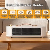 お買い得  暖房器具-ポータブル電気ヒーター デスクトップ ミニ ウォーミング マシン PTC セラミック 加熱ファン デスク ヒーター ポータブル ヒーター ファン エネルギー効率の高いスペース ヒーター