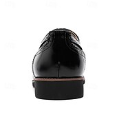 Недорогие Броги-мужские коричневые оксфорды из искусственной кожи с узором «гусиная лапка» и деталями в стиле «брог» — классические туфли для деловых встреч и свадеб