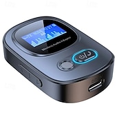 Недорогие Автомобильные мультимедийные проигрыватели-2-в-1 Bluetooth-адаптер, приемник, передатчик с HD-дисплеем, аудиоадаптер Bluetooth 5.3, приемник для автомобиля со светодиодным дисплеем, AUX Bluetooth