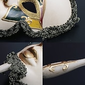 preiswerte Maske-Halloween Maske Venezianische Maske Maske am Stiel Karnevalsmaske Erwachsene Unisex Halloween Karneval Party-Abendmode Maskerade Abschlussball Einfache Halloween-Kostüme Verkleiden