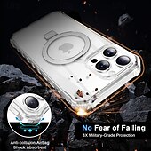 お買い得  iPhone用ケース-電話 ケース 用途 iPhone 16 Pro Max プラス iPhone 15 プロマックスプラス バックカバー スタンド付き 磁石バックル ワイヤレス充電をサポート レトロ風 TPU PC