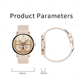 abordables Pulseras inteligentes-696 DA09 Reloj inteligente 1.43 pulgada Pulsera inteligente Bluetooth Podómetro Recordatorio de Llamadas Seguimiento del Sueño Compatible con Android iOS Mujer Hombre Llamadas con Manos Libres
